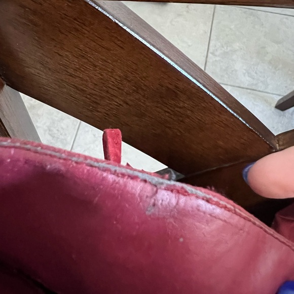 Nature breeze knee high red fringe 5.5 boots - Picture 9 of 11